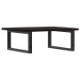 Estante de lavabo de pared de acero y madera maciza de roble de , Tocadores de baño - Ref: Foro24-3302617, Precio: 86,87 €, D...
