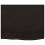 Estante de lavabo de pared de acero y madera maciza de roble de , Tocadores de baño - Ref: Foro24-3302617, Precio: 86,87 €, D...