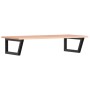 Estante de lavabo de pared de acero y madera maciza de roble de , Tocadores de baño - Ref: Foro24-3302615, Precio: 123,66 €, ...