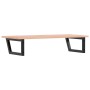 Estante de lavabo de pared de acero y madera maciza de roble de , Tocadores de baño - Ref: Foro24-3302615, Precio: 123,66 €, ...