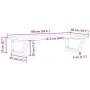Estante de lavabo de pared de acero y madera maciza de roble de , Tocadores de baño - Ref: Foro24-3302615, Precio: 123,66 €, ...