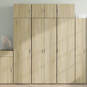 Aparador alto madera de ingeniería roble Sonoma 70x42,5x185 cm de , Aparadores - Ref: Foro24-3281422, Precio: 216,18 €, Descu...
