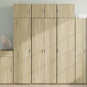 Aparador alto madera de ingeniería roble Sonoma 70x42,5x185 cm de , Aparadores - Ref: Foro24-3281429, Precio: 202,12 €, Descu...