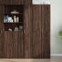 Aparador de madera de ingeniería marrón roble 30x42,5x185 cm de , Aparadores - Ref: Foro24-3281398, Precio: 149,96 €, Descuen...
