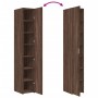 Aparador de madera de ingeniería marrón roble 30x42,5x185 cm de , Aparadores - Ref: Foro24-3281398, Precio: 149,96 €, Descuen...