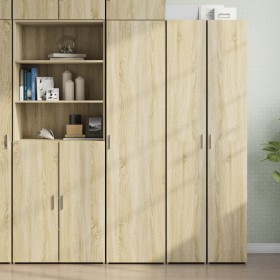 Aparador de madera de ingeniería roble Sonoma 45x42,5x185 cm de , Aparadores - Ref: Foro24-3281408, Precio: 162,67 €, Descuen...