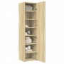 Aparador de madera de ingeniería roble Sonoma 45x42,5x185 cm de , Aparadores - Ref: Foro24-3281408, Precio: 162,67 €, Descuen...