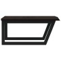 Estante de lavabo de pared de acero y madera maciza de roble de , Tocadores de baño - Ref: Foro24-3302655, Precio: 75,90 €, D...