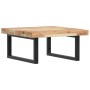 Estante de lavabo de pared acero y madera maciza de acacia de , Tocadores de baño - Ref: Foro24-3302765, Precio: 92,13 €, Des...