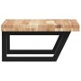 Estante de lavabo de pared acero y madera maciza de acacia de , Tocadores de baño - Ref: Foro24-3302767, Precio: 83,68 €, Des...