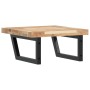 Estante de lavabo de pared acero y madera maciza de acacia de , Tocadores de baño - Ref: Foro24-3302767, Precio: 83,68 €, Des...