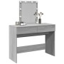 Tocador con luces LED color gris Sonoma 100x40x130 cm de , Tocadores para dormitorios - Ref: Foro24-848197, Precio: 141,90 €,...