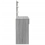 Tocador con luces LED color gris Sonoma 100x40x130 cm de , Tocadores para dormitorios - Ref: Foro24-848197, Precio: 141,90 €,...