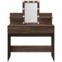 Tocador con LED marrón roble 100x40x130 cm de , Tocadores para dormitorios - Ref: Foro24-848205, Precio: 133,98 €, Descuento: %