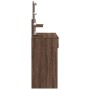 Tocador con LED marrón roble 100x40x130 cm de , Tocadores para dormitorios - Ref: Foro24-848205, Precio: 133,98 €, Descuento: %