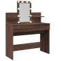 Tocador con LED marrón roble 100x40x130 cm de , Tocadores para dormitorios - Ref: Foro24-848205, Precio: 133,98 €, Descuento: %