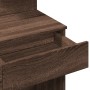 Tocador con LED marrón roble 100x40x130 cm de , Tocadores para dormitorios - Ref: Foro24-848205, Precio: 133,98 €, Descuento: %