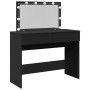 Tocador con luces LED negro 100x40x120 cm de , Tocadores para dormitorios - Ref: Foro24-848207, Precio: 160,39 €, Descuento: %