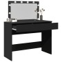 Tocador con luces LED negro 100x40x120 cm de , Tocadores para dormitorios - Ref: Foro24-848207, Precio: 160,39 €, Descuento: %