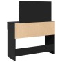 Tocador con luces LED negro 100x40x120 cm de , Tocadores para dormitorios - Ref: Foro24-848207, Precio: 160,39 €, Descuento: %