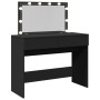 Tocador con luces LED negro 100x40x120 cm de , Tocadores para dormitorios - Ref: Foro24-848207, Precio: 160,39 €, Descuento: %