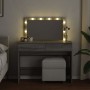 Tocador con luces LED color gris Sonoma 100x40x120 cm de , Tocadores para dormitorios - Ref: Foro24-848211, Precio: 141,57 €,...