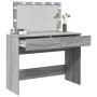 Tocador con luces LED color gris Sonoma 100x40x120 cm de , Tocadores para dormitorios - Ref: Foro24-848211, Precio: 141,57 €,...