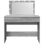 Tocador con luces LED color gris Sonoma 100x40x120 cm de , Tocadores para dormitorios - Ref: Foro24-848211, Precio: 141,57 €,...