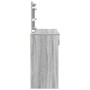 Tocador con luces LED color gris Sonoma 100x40x120 cm de , Tocadores para dormitorios - Ref: Foro24-848211, Precio: 141,57 €,...