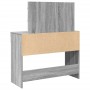 Tocador con luces LED color gris Sonoma 100x40x120 cm de , Tocadores para dormitorios - Ref: Foro24-848211, Precio: 141,57 €,...
