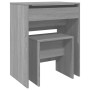 Tocador con taburete gris Sonoma 60x40x113,5 cm de , Tocadores para dormitorios - Ref: Foro24-848218, Precio: 87,58 €, Descue...