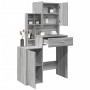 Tocador con mueble gris Sonoma 80x35x132 cm de , Tocadores para dormitorios - Ref: Foro24-848239, Precio: 119,23 €, Descuento: %