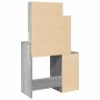 Tocador con mueble gris Sonoma 80x35x132 cm de , Tocadores para dormitorios - Ref: Foro24-848239, Precio: 119,23 €, Descuento: %