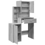 Tocador con mueble gris Sonoma 80x35x132 cm de , Tocadores para dormitorios - Ref: Foro24-848239, Precio: 119,23 €, Descuento: %