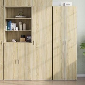 Aparador de madera de ingeniería roble Sonoma 50x42,5x185 cm de , Aparadores - Ref: Foro24-3281415, Precio: 177,05 €, Descuen...