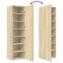 Aparador de madera de ingeniería roble Sonoma 50x42,5x185 cm de , Aparadores - Ref: Foro24-3281415, Precio: 177,05 €, Descuen...