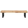 Estante de lavabo de pared acero y madera maciza de acacia de , Tocadores de baño - Ref: Foro24-3302695, Precio: 94,56 €, Des...