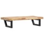Estante de lavabo de pared acero y madera maciza de acacia de , Tocadores de baño - Ref: Foro24-3302695, Precio: 94,56 €, Des...