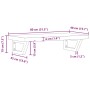 Estante de lavabo de pared acero y madera maciza de acacia de , Tocadores de baño - Ref: Foro24-3302695, Precio: 94,56 €, Des...