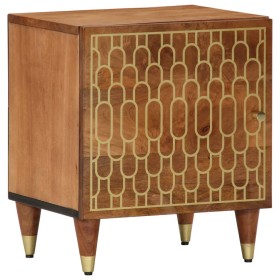 Mesita de noche de madera maciza de mango 40x33x46 cm de , Mesitas de noche - Ref: Foro24-358280, Precio: 66,82 €, Descuento: %