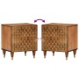 Mesita de noche de madera maciza de mango 40x33x46 cm de , Mesitas de noche - Ref: Foro24-358280, Precio: 66,82 €, Descuento: %