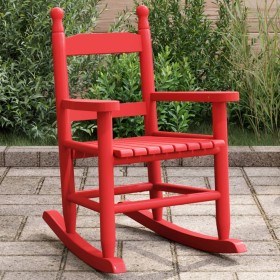 Mecedora para niños madera maciza de álamo roja de , Mecedoras - Ref: Foro24-4008882, Precio: 42,69 €, Descuento: %