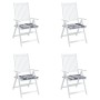 Cojines de silla de jardín 4 uds tela a cuadros gris 40x40x3 cm de , Cojines para sillas y sofás - Ref: Foro24-314036, Precio...
