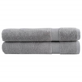 Toallas premium SOLUND 2 unidades gris 100x200 cm 600 gsm de , Toallas - Ref: Foro24-137317, Precio: 60,81 €, Descuento: %