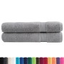Toallas premium SOLUND 2 unidades gris 100x200 cm 600 gsm de , Toallas - Ref: Foro24-137317, Precio: 60,81 €, Descuento: %