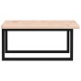 Estante de lavabo de pared de acero y madera maciza de roble de , Tocadores de baño - Ref: Foro24-3302461, Precio: 107,19 €, ...