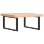 Estante de lavabo de pared de acero y madera maciza de haya de , Tocadores de baño - Ref: Foro24-3302505, Precio: 105,97 €, D...