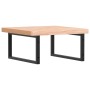 Estante de lavabo de pared de acero y madera maciza de haya de , Tocadores de baño - Ref: Foro24-3302505, Precio: 105,97 €, D...