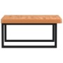 Estante de lavabo de pared de acero y madera maciza de haya de , Tocadores de baño - Ref: Foro24-3302513, Precio: 111,19 €, D...