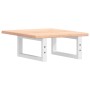 Estante de lavabo de pared de acero y madera maciza de roble de , Tocadores de baño - Ref: Foro24-3302532, Precio: 62,18 €, D...